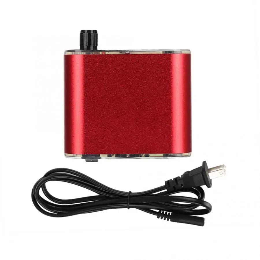 US PLUG Footswitch профессиональная татуировочная Машина источник питания Регулируемая Татуировка источник питания с ЖК-дисплеем красный 100-240 В - Цвет: US PLUG