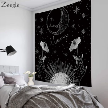 

Zeegle Witchcraft Tapestry Tarot Wall Hanging Creative Travel Mattress Blanket Picnic Mat Bedroom Yoga Mat Beach Towel Tapestry