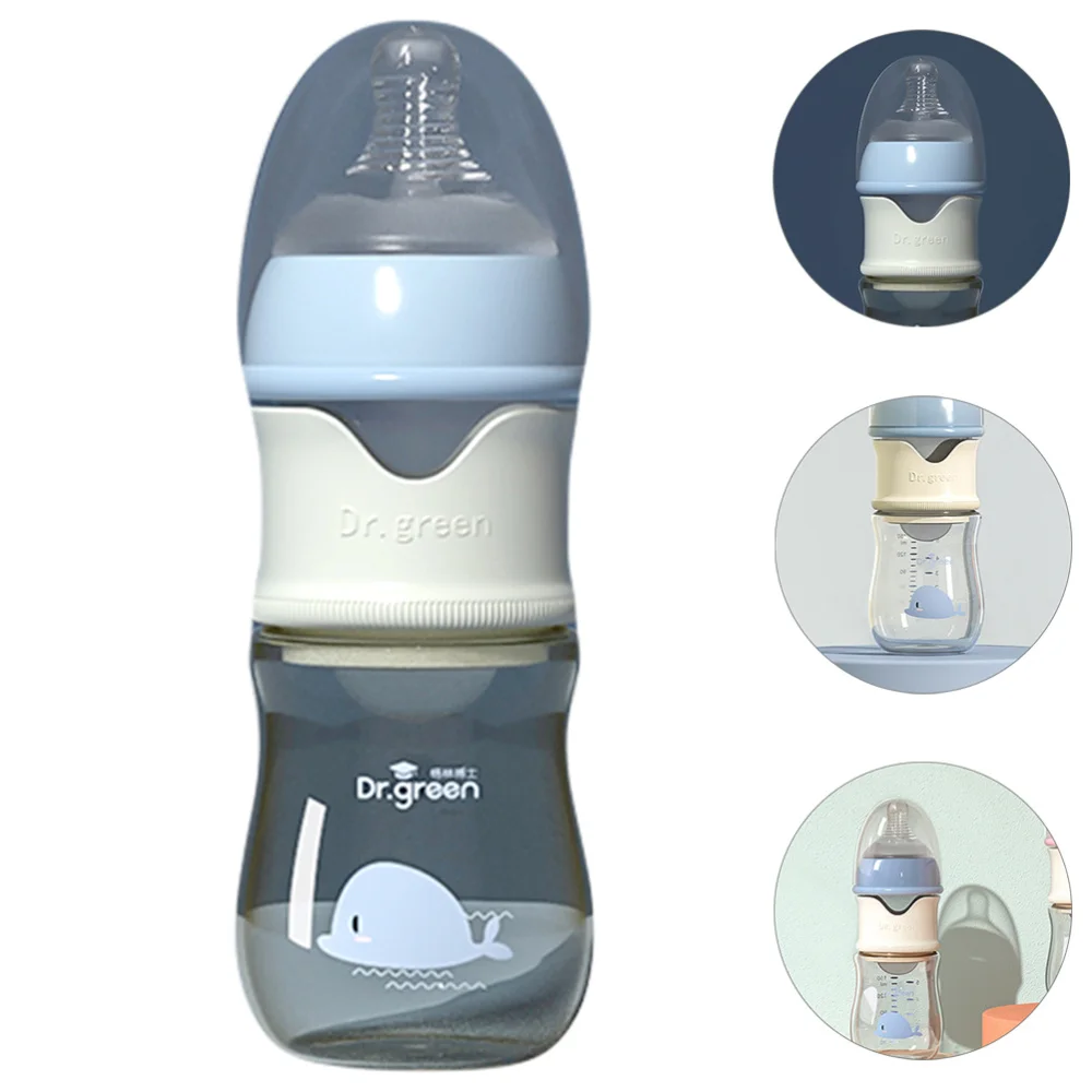 Baby Glass Bottle Practical Baby Feeding Milk Water Bottle Travel Stroller Detachable Newborn Infant Nursing