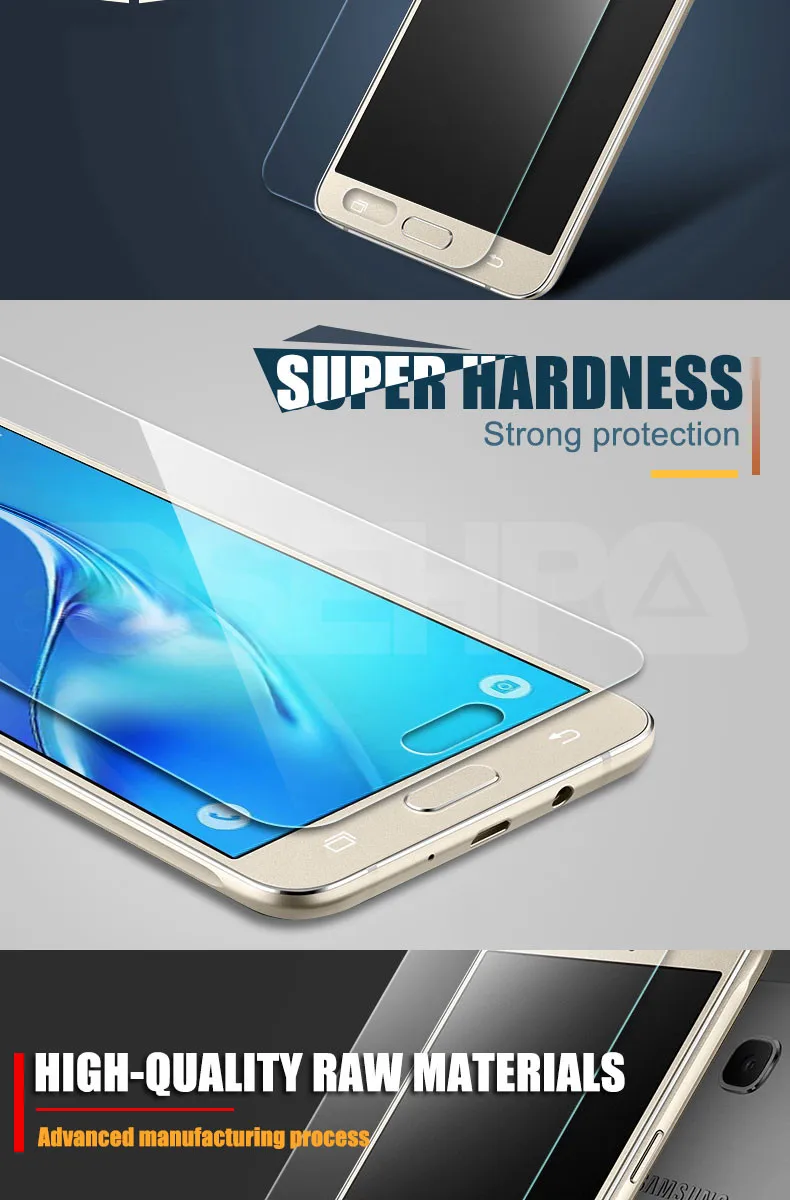0,22 мм закаленное Стекло для Samsung Galaxy A3 A5 A7 J3 J5 J7 A6 A8 A9 Экран Защитная Стекло пленка