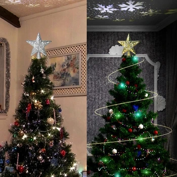 

Twinkling Stars Christmas Tree Lights Decoration Snowstorm Projection Lighting Lamp Christmas Decorations for Home