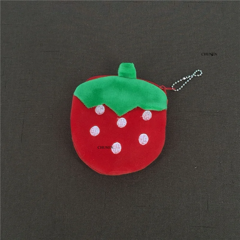 Size 10CM Watermelon Plush Purse Key chain plush purse BAG plush toys plush coin purse