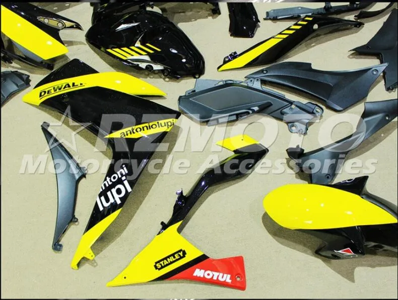 4 подарки стиль ABS литьевая форма мотоцикл Обтекатели подходит для YAMAHA R3 R25- 15-19 Кузов Набор на заказ желтый черный