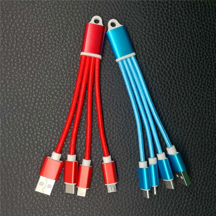 3 в 1 usb кабель для зарядки 3 в 1 Micro usb type C 8-контактный кабель для зарядки iPhone huawei Мульти Usb порт несколько Usbc телефонный кабель