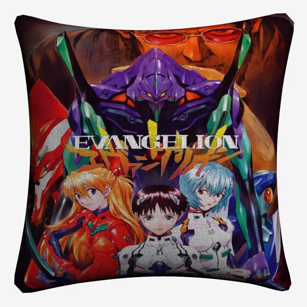Neon Genesis Аниме Евангелион декоративное постельное белье Наволочка для подушки для софы стула размером 45*45 см пледы наволочка для дома Декор Almofada