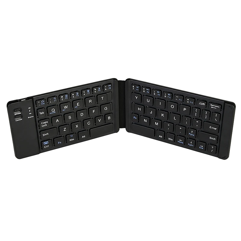 Ультра тонкая Мини Складная Bluetooth клавиатура, BT складная клавиатура для IOS/Android/Windows