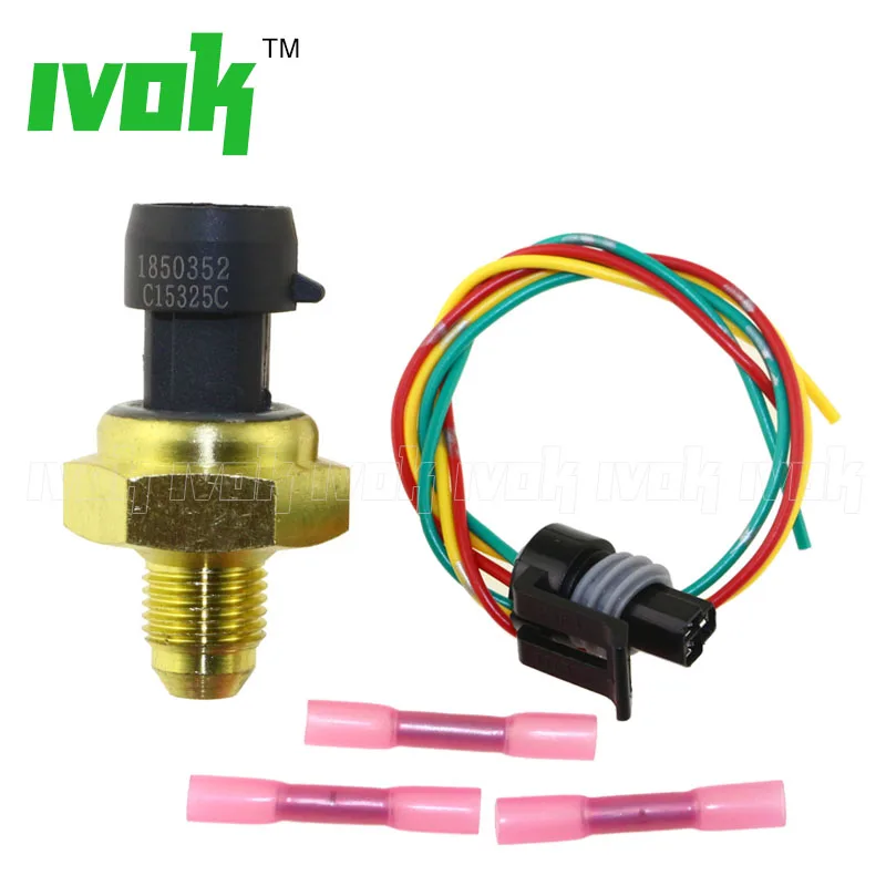 

1850352c2 Exhaust Back Pressure Sensor EBP Transducer For Ford Powerstroke 6.0L 2005-2007 With Pigtail Connector Plug Kit