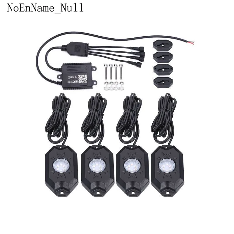 Модификация автомобиля 4 RGB светодиодный свет рок внедорожный Музыкальный беспроводной Bluetooth контроль