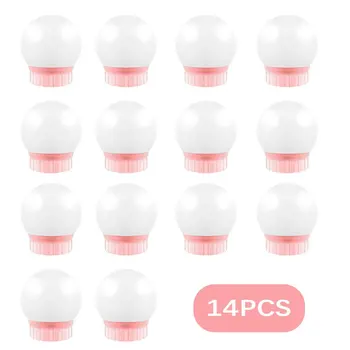 

LED 12V Makeup Mirror Light Bulb Hollywood Vanity Lights Stepless Dimmable Wall Lamp 6 10 14Bulbs Kit for Dressing Table