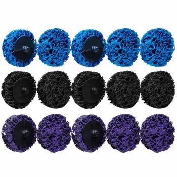 

2 Inch Strip Discs Clean Poly Strip Wheel Abrasive Angel Grinders Clean Tool for Rust Paint Flaking Materials Removal 15