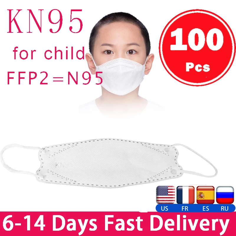 

100pcs Children Disposable Face mask Anti Fog Dust-proof Mouth Cover Protection ce certification Bape mask ffp3 respirator mask