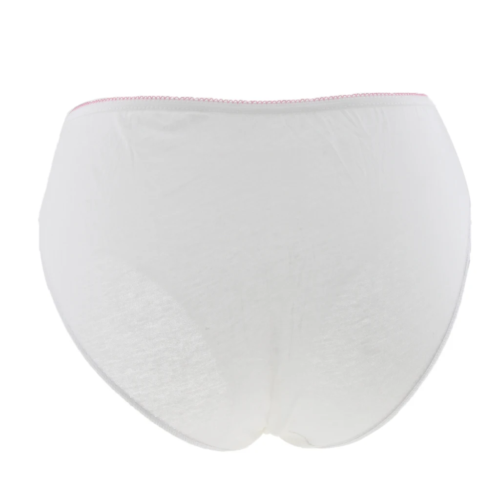 5 Pieces / Pack Lady Women Disposable Cotton Large Underwear Travel Panties Briefs for SPA Beauty Salon Hotel Trip Outdoor