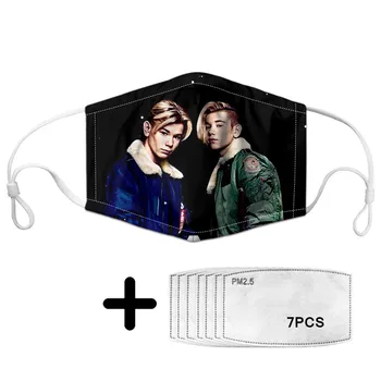 

Marcus&martinus Face Masks Anti-haze Dust PM2.5 Pollution Washable Mouth Masks with 7PCS Filters Reusable Mundschutz Maske Women