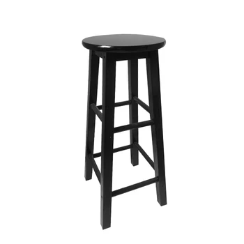 

Solid wood bar chair high stool nordic black and white pink cash register tea shop photography decoration retro bar chair
