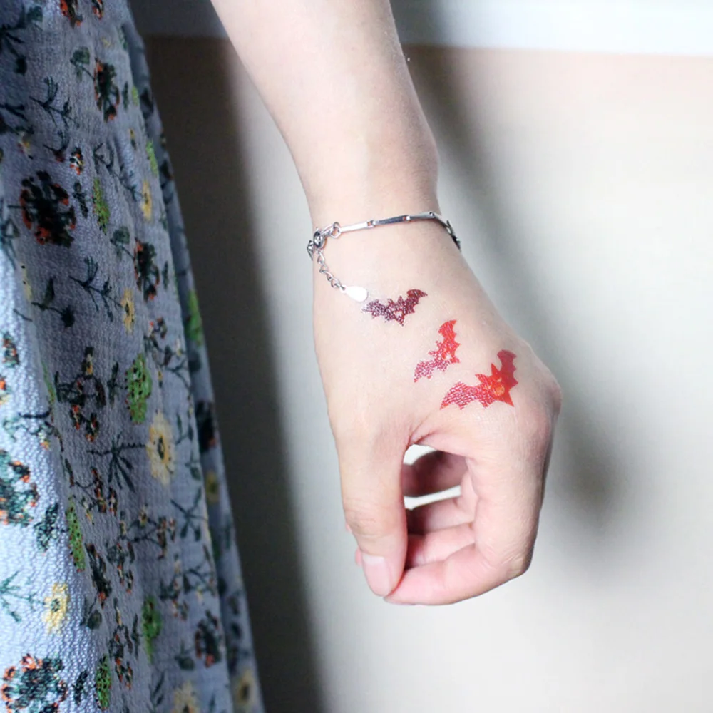 Хэллоуин Декор светящиеся временные водостойкие наклейки для татуировки лица татуировки для тела наклейки личности для вечеринок и маскарадов поддельные тату