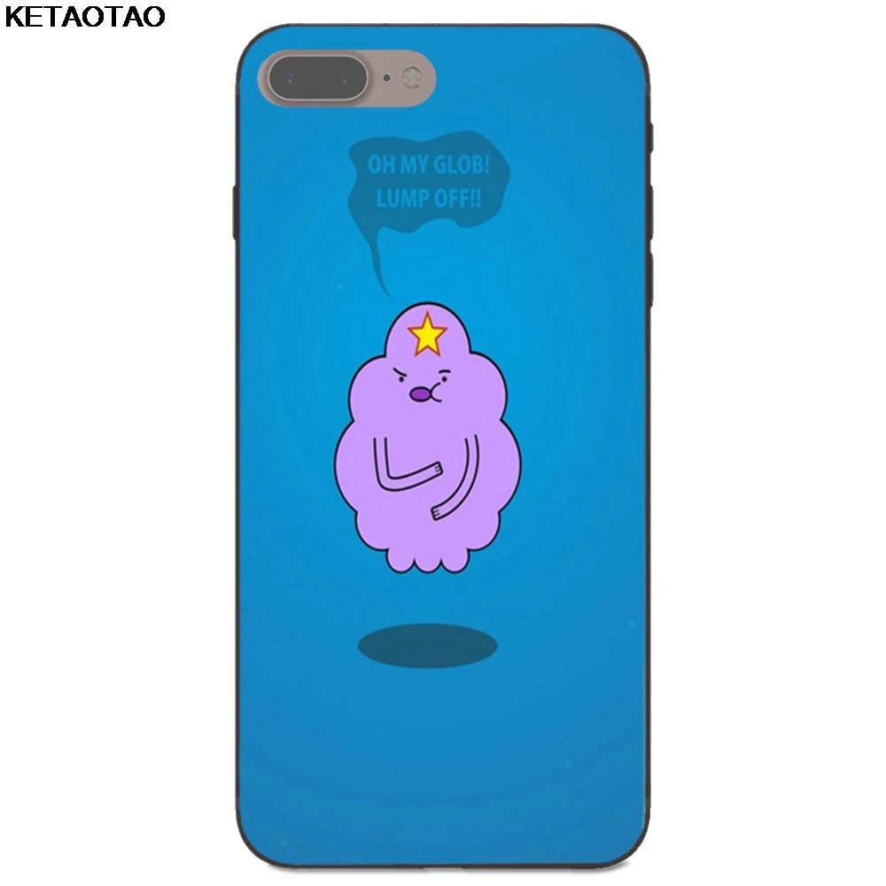 Чехол для телефона KETAOTAO Adventure Time Lumpy Princess Space, чехол s для iPhone 5S, 6 S, 7, 8 Plus, X, XS, XR, 11 Pro, чехол из мягкого ТПУ, резины, силикона - Цвет: Черный