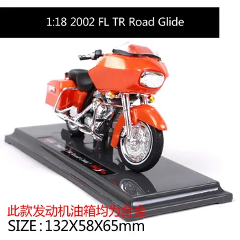 

Maisto 1:18 Harley Davidson 2002FL TR Road Glide Motorcycle metal model Toys For Children Birthday Gift Toys Collection