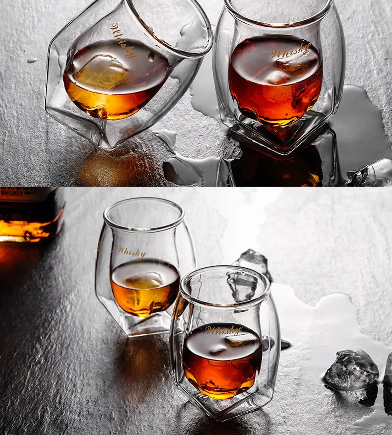 Стеклянные чашки с двойными стенками для вина с ромом, виски XO, ВИСКИ CHIVAS REGAL, стакан для питья, NMD, colas Boda VEMs De Cristal Verre A Vin