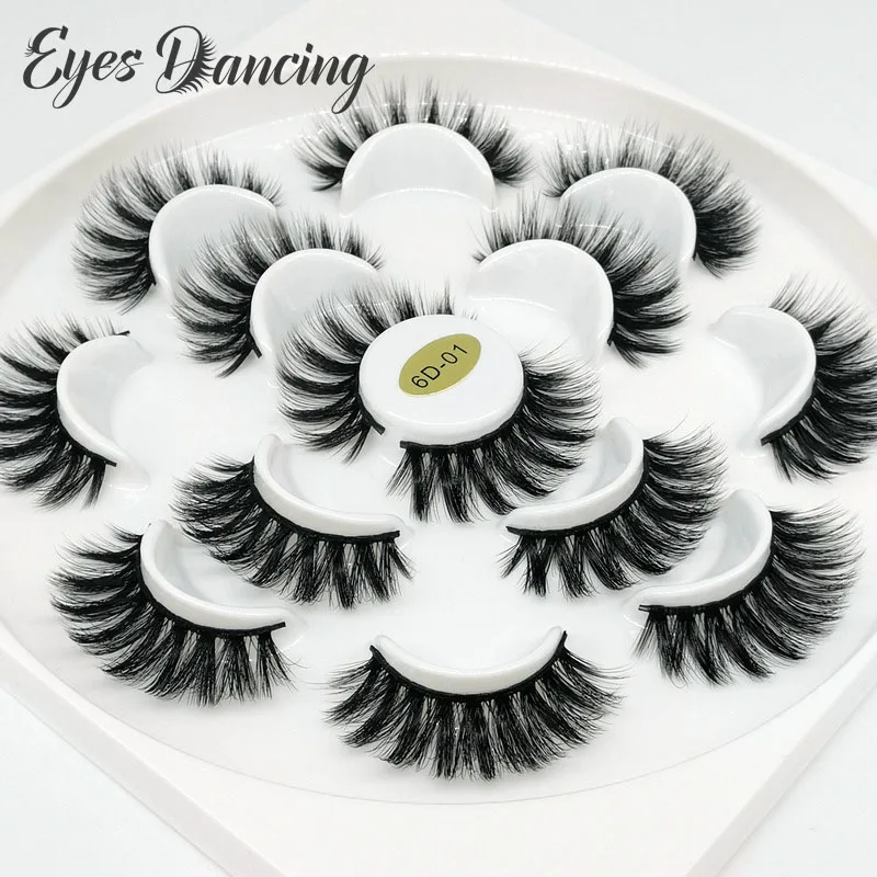 

Eyes Dancing 7 Pairs Eyelashes Natural Fake Lashes Long Makeup 3D/6D Mink Eye Lashes extension False Eyelashes for Beauty