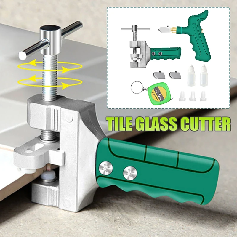 

High-Strength Glass Cutter Tile Handheld Multi-Function Portable Opener Home Glass Cutter Diamond Cutting Hand Tools Set