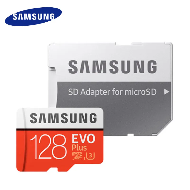 SAMSUNG Micro SD карта 128 Гб карта памяти EVO Plus 128 Гб класс 10 TF карта C10 microsd UHS-I U3 cartao de memoria flash mecard - Емкость: 128GB-WAP