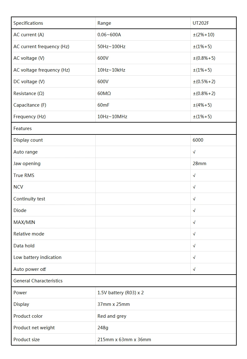 Medidor digital com braçadeira amperométrica, medidor de
