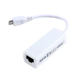 Carte adaptateur réseau RJ45 LAN Micro USB 2.0, 10/100 mb/s, 5 broches vers Ethernet, pour tablette 