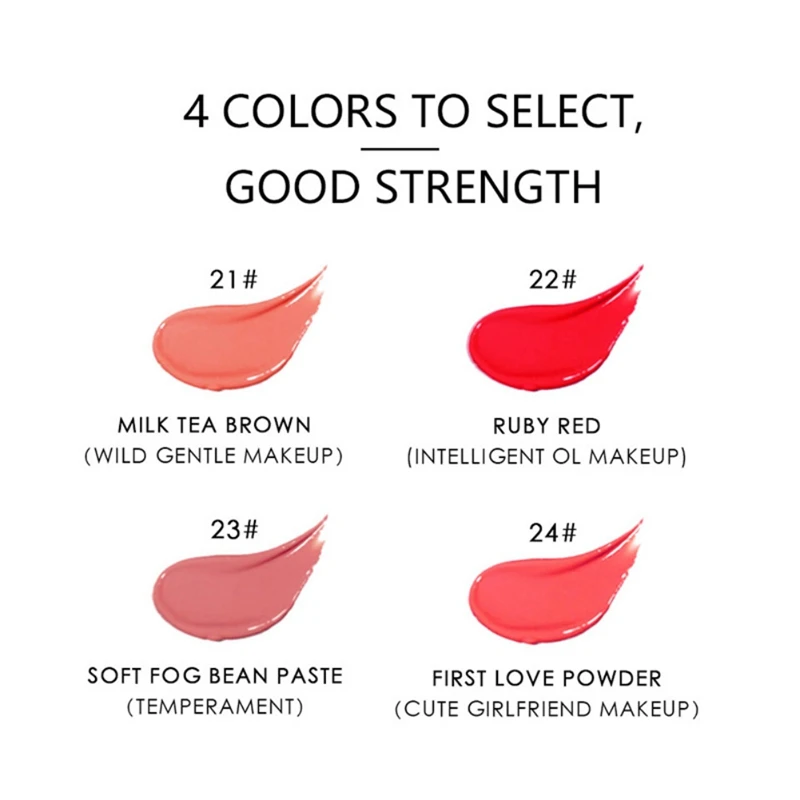 Silky Matte Lip Gloss Moisturizing Non-stick Cup Lasting Non-fading Liquid Matte Smooth Lip Glaze MKXJ