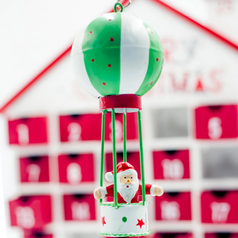 Новые рождественские украшения Железный Санта-Клаус окрашенная подвеска в виде шара необычная Рождественская елка украшения