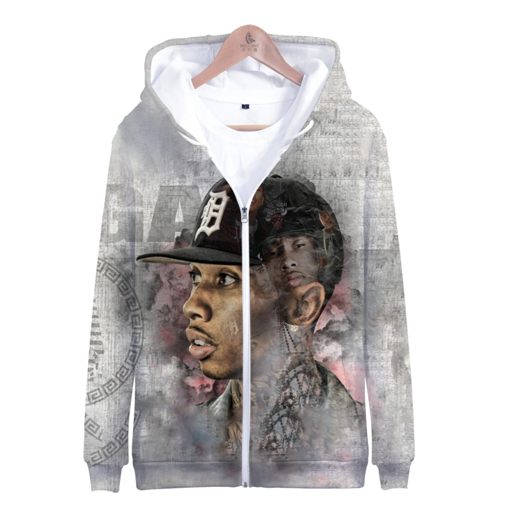 Горячая Распродажа Tyga куртка на молнии 3D толстовки женские Harajuku странные вещи толстовки мужские размера плюс для мужчин