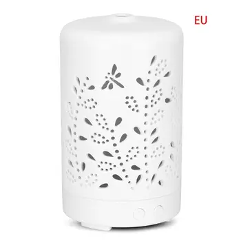 

100ml Essential Oil Diffuser White Ceramic Cover Hollow Ultrasonic Humidifier M2EE