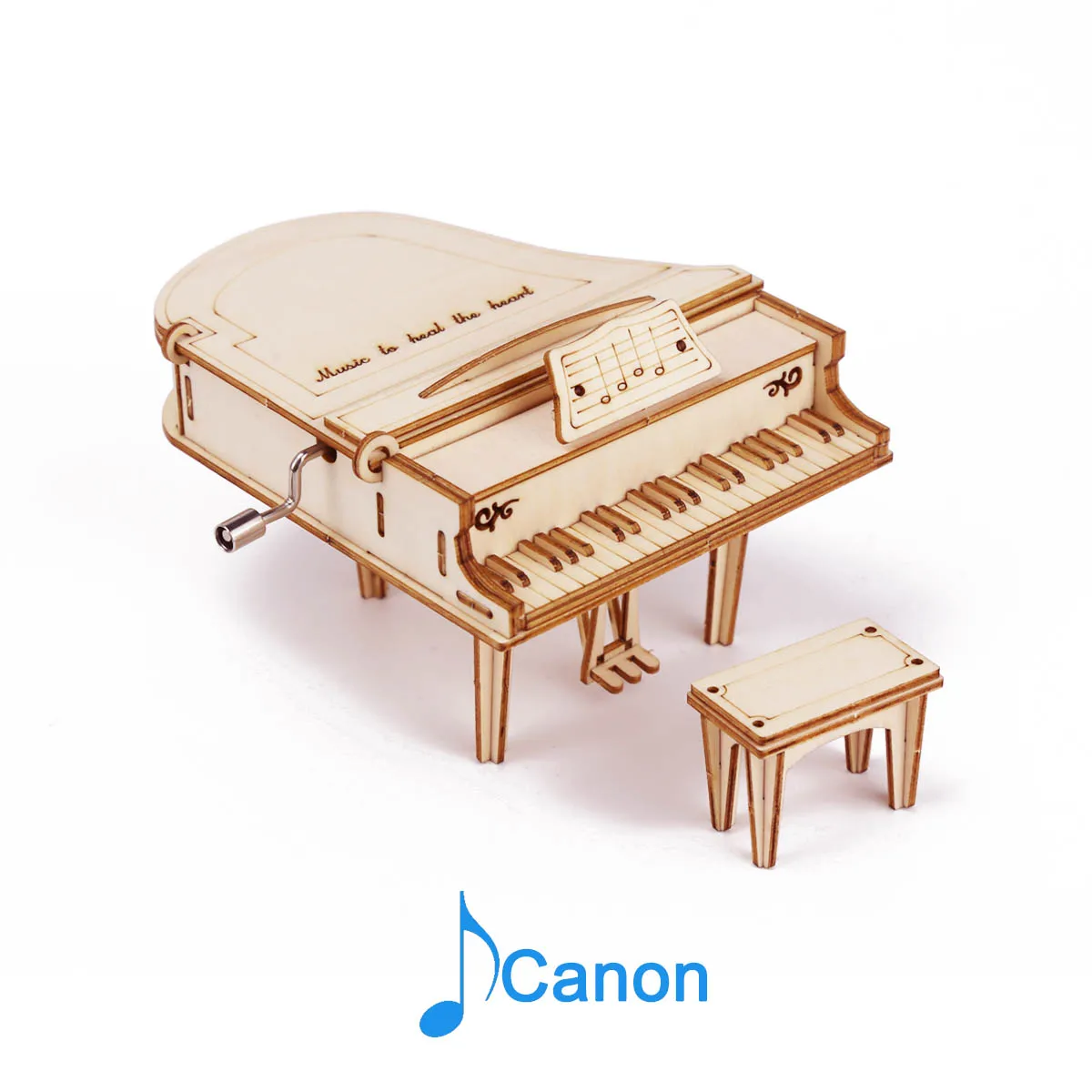 wooden boat model kits Grand Piano Wood Hand Crank Music Box Office Decoration 3D Wooden Puzzle Game Building Birthday Gift Assemb Kit Mechanical Model learning resources gears Model Building Toys