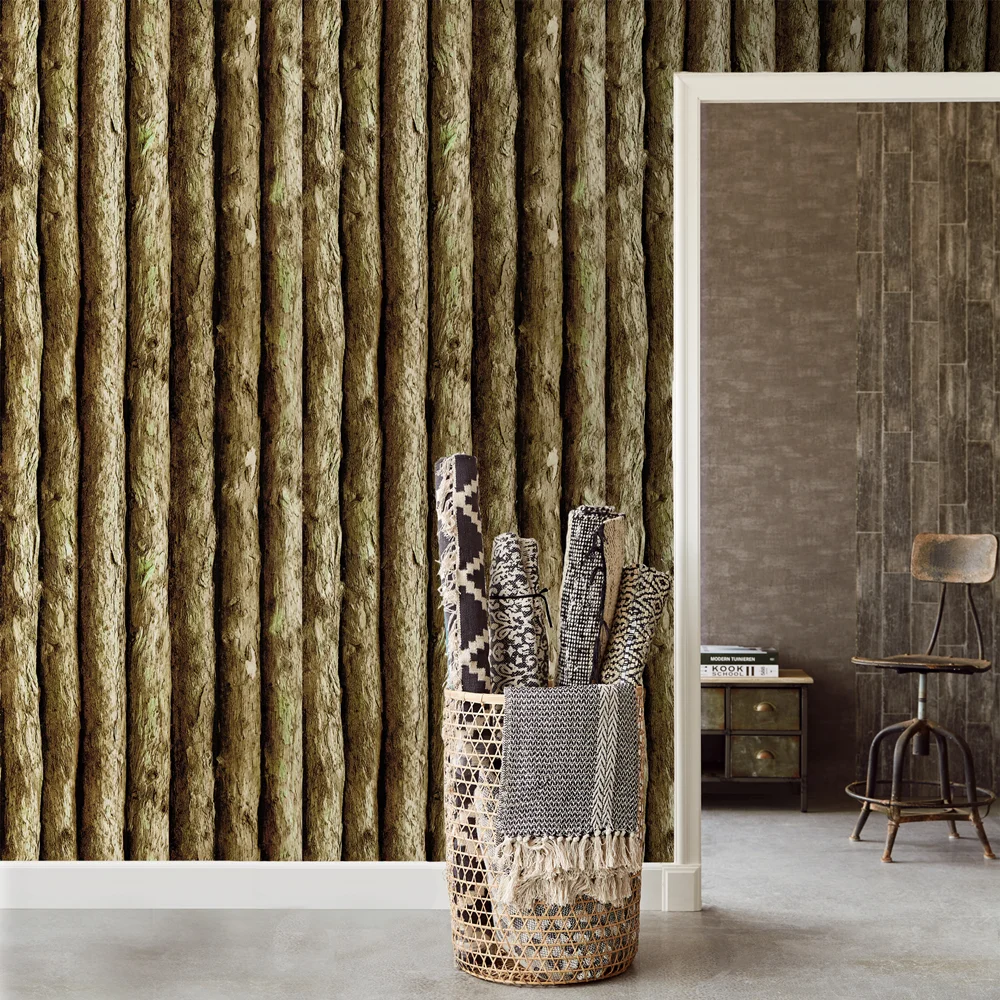 Настенные обои 3D из Искусственного Дерева винтажные самоклеящиеся бумажные