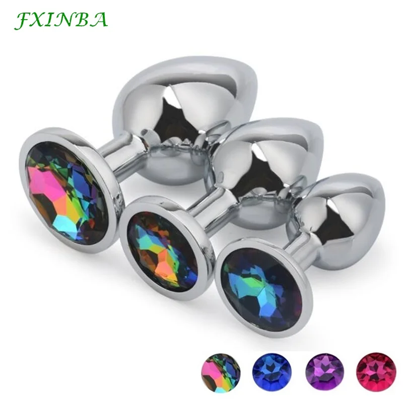 FXINBA Anal Plugs Metal Butt Plug Large Set Buttplug Beads Adults Sex Toys For Women Man Couple Gay Intimate Gifts | Красота и