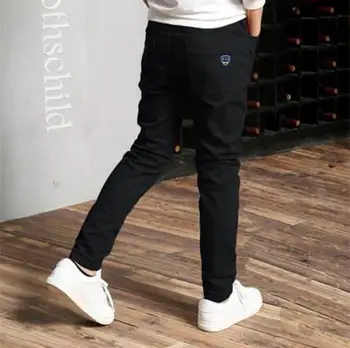 

Trousers Children's Clothing Spring and Autumn Boys Slim Feet Pants Men's Casual Pants Solid Color Casual