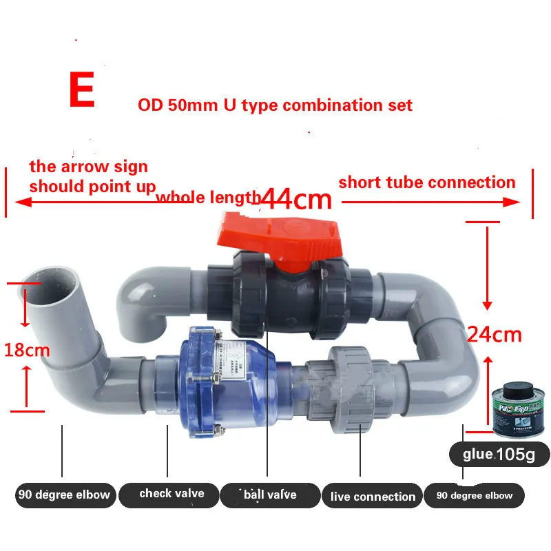 Профиль упвх для лоскут прозрачный обратный клапан водосточной трубы и невозвратный клапан обратный клапан Комбинации наборы для прочистки стоков на кухн; защита от запаха пота