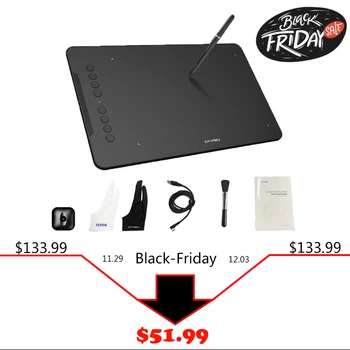 

XP Pen Digital Drawing Tablet Deco 01 Graphics Tablet 8192 levels Graphic Painting Board Battery-free Stylus Drop Shipping