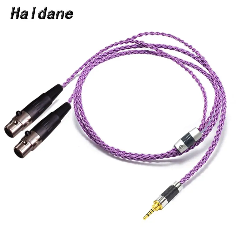 Haldane HIFI 2 5 3 5 4 4mm XLR Balanced Earphone Headphone Upgrade Cable Silver Plated for Audeze LCD 3 LCD3 LCD 2 LCD2 LCD 4