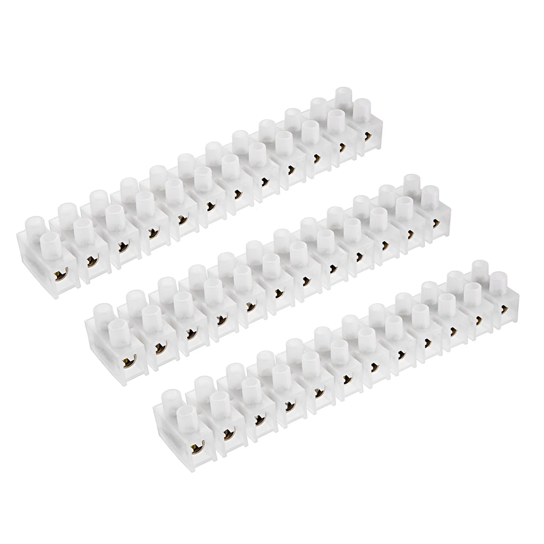 

uxcell Terminal Block , 150A 12 Position Dual Row Type H Wire Connector Screw Terminal Barrier Strip , Pack of 5