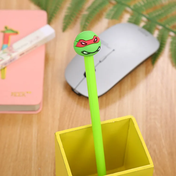 1 pcs/lot Creative kawaii ninja turtles gel pen stationery office material escolar papelaria school supplies Free shipping - Цвет: Красный