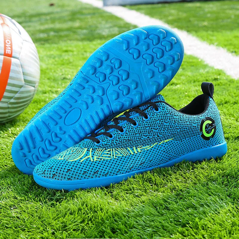 Стиль футбольные бутсы дышащие Fly Woven-C Luo 11 сломанные ногти мужские Детские Молодежные плоские 2050 для ногтей