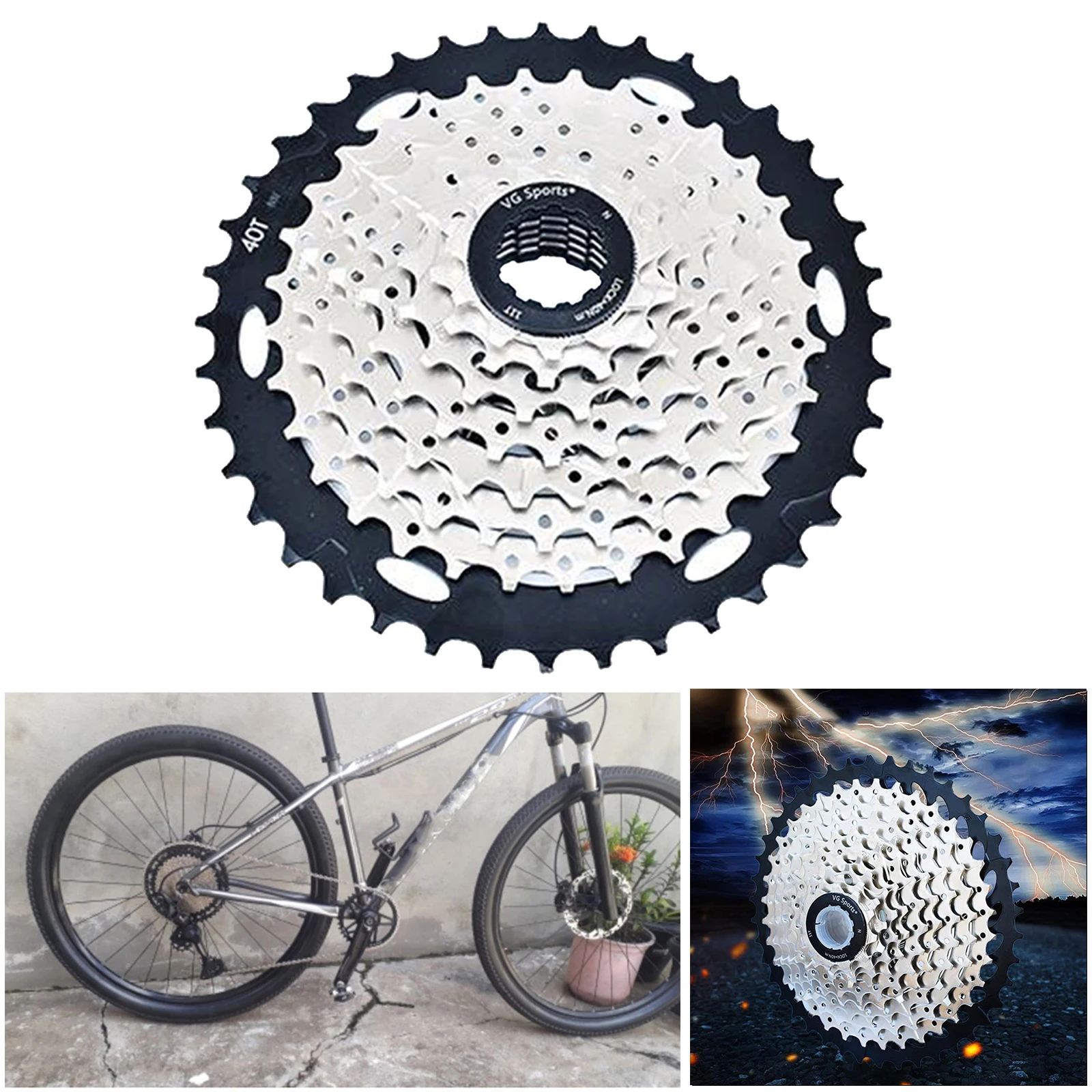 Bike Freewheel 8 9 10 Speeds 11-25T/46T Teeth Steel Solid Flywheel Sprocket Replacement Mountain Road Bicycle Cog Fix Component
