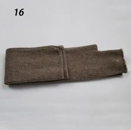 16Camel Sparsil, женские зимние и осенние вязаные длинные перчатки из смеси кашемира на Рождество, одноцветные модные теплые женские рукавицы C86 - Цвет: 16Camel