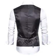 Autumn New Style MAN'S Suit Vest Business Slim Fit Solid Color Single-Breasted Vest Waistcoat Male Vest