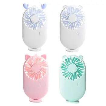 

Portable USB Charging Pocket Fan Electric Fan Ultrathin Summer Travel Air Cooler Cartoon Plastic 800mAh Mini Outdoor