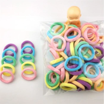 

Kid Girl 50 Pcs Elastic Rubber Hair Ties Band Rope Ponytail Holder Rubber String