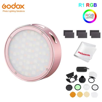 

In Stock Godox R1 RGB Ring Light Mini Creative Light Built in Magent Led for Viedo Smartphone Photo Camera Photography Lighting