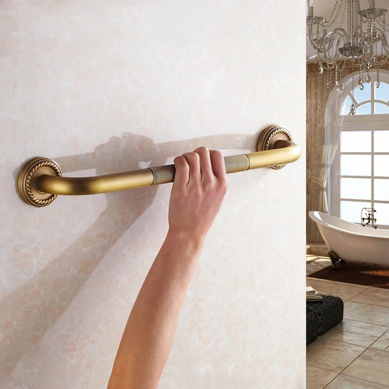 Brass Bathroom Grab Bar Brass Bathtub Grab Bar Brass Armrest Handle
