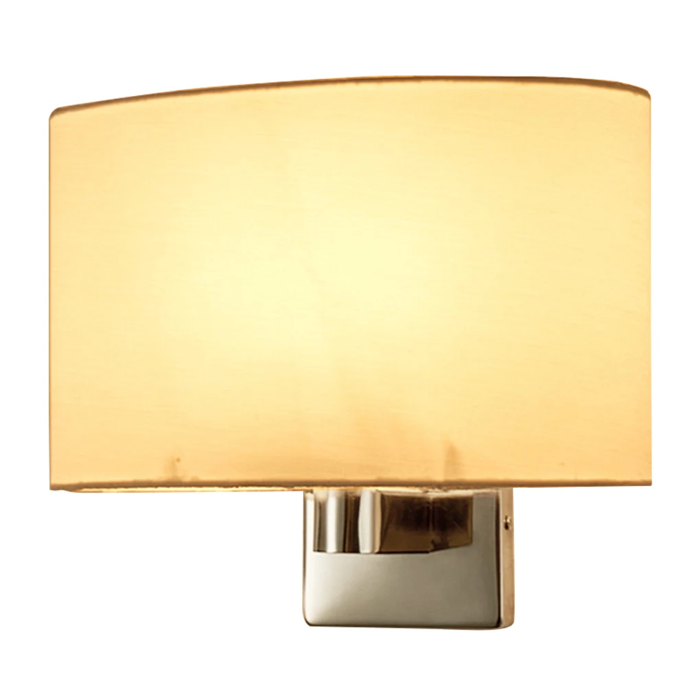 Warm White Modern Lamp Led Chrome White Home Decoration Wall Light E27 Study Bedroom Bedside Restaurant Hotel Indoor Corridor Living Room - Цвет абажура: Warm White