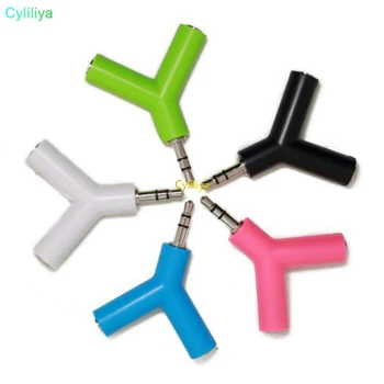 

1000pcs 3.5mm 1 Male to 2 Dual Female Earphone Headphones Y Splitter Stereo Audio Cable Adapter Jack for mobile phone mp3